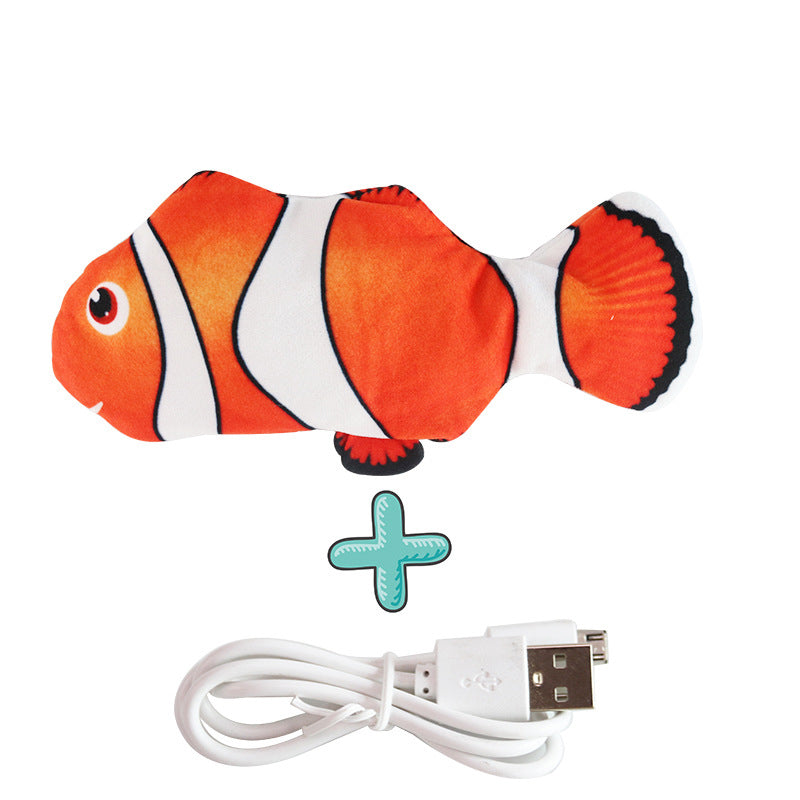 Interactive Electric Floppy Fish Cat Toy