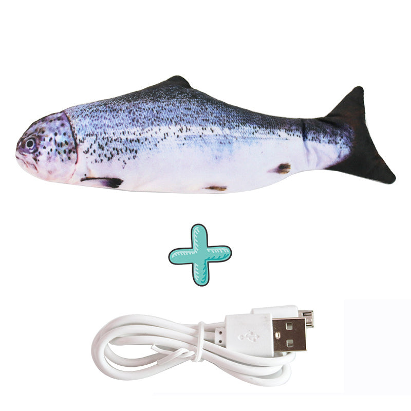 Interactive Electric Floppy Fish Cat Toy