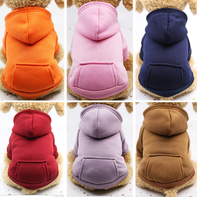 Dogs Hooded Sweater Coat