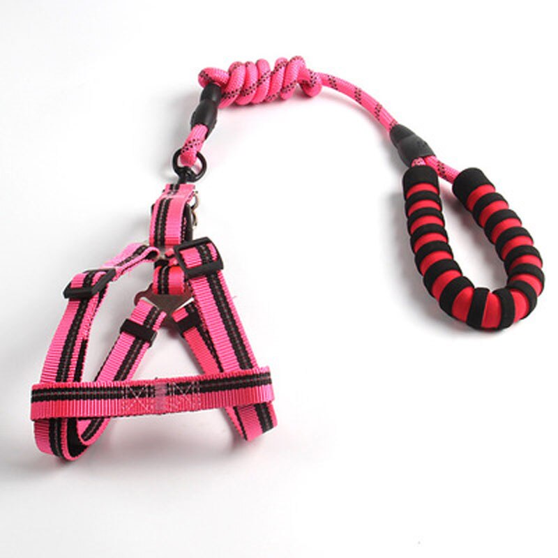 Large Dog Reflective Vest Harness & Leash