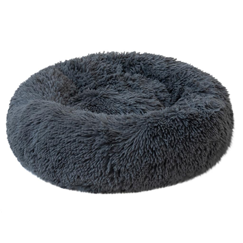 Pet Dog Cat Bed Donut Cuddler Round Kennel