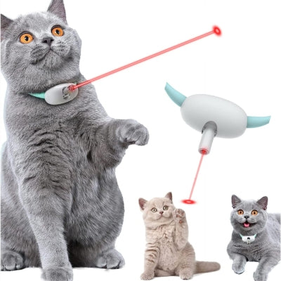 Laser Teasing Cat Collar USB Charging Toy