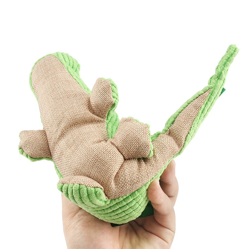 Green Plush Dog Cat Toy