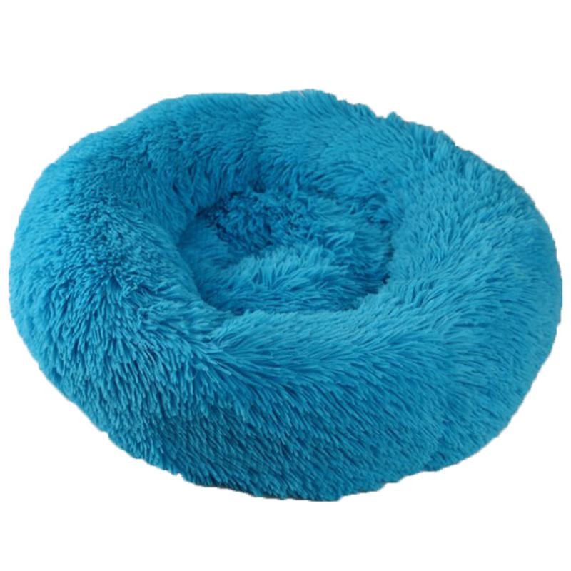 Pet Dog Cat Bed Donut Cuddler Round Kennel