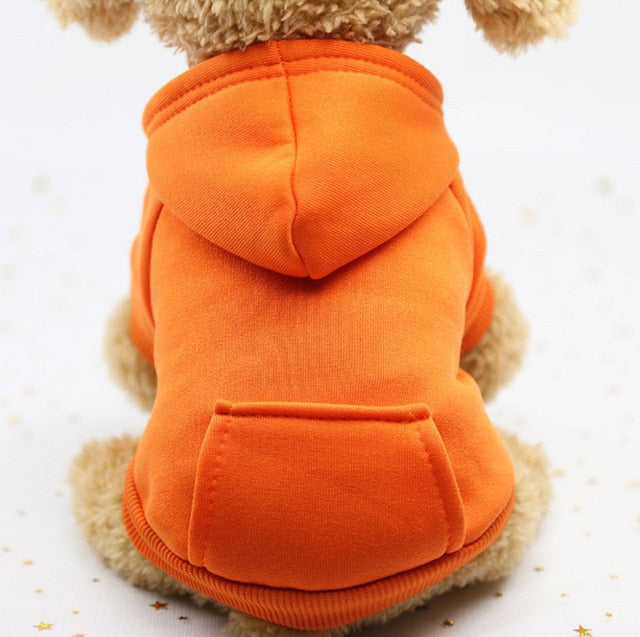 Dogs Hooded Sweater Coat