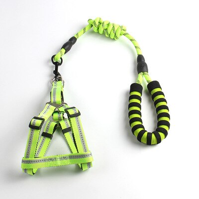 Large Dog Reflective Vest Harness & Leash