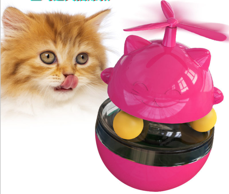 Cat Windmill Slow Feeder Ball Cat Food Dispenser