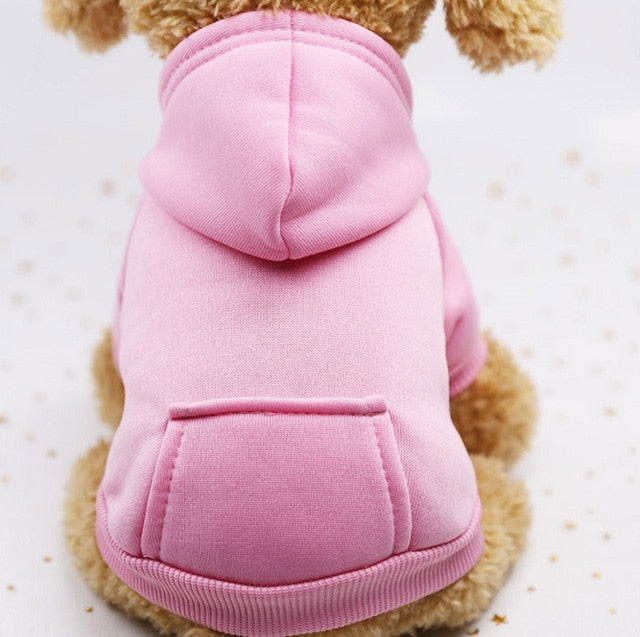 Dogs Hooded Sweater Coat