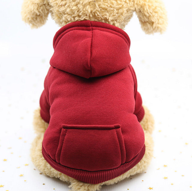 Dogs Hooded Sweater Coat