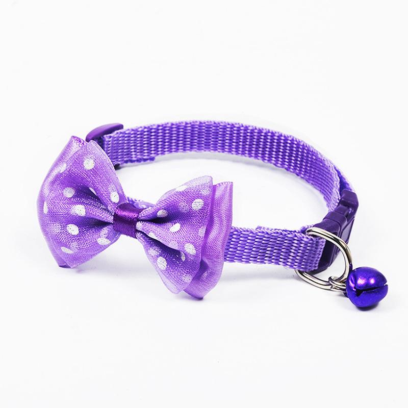 Pet Cat Dog Collars Pet Collars With Bowknot Bells