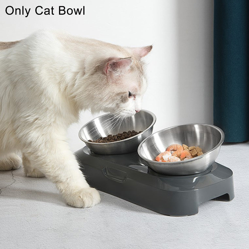 Pet Dog Cat Stainless Steel Bowl Feeder