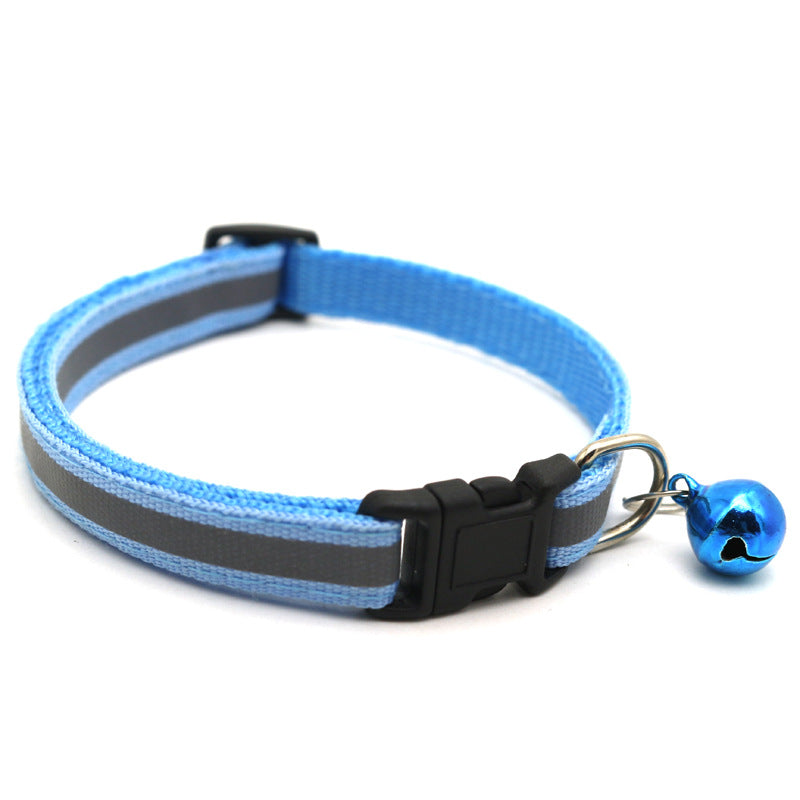 Reflective Patch Cat Dog Collar Bell