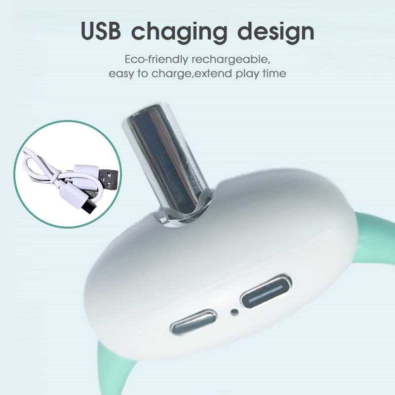 Laser Teasing Cat Collar USB Charging Toy