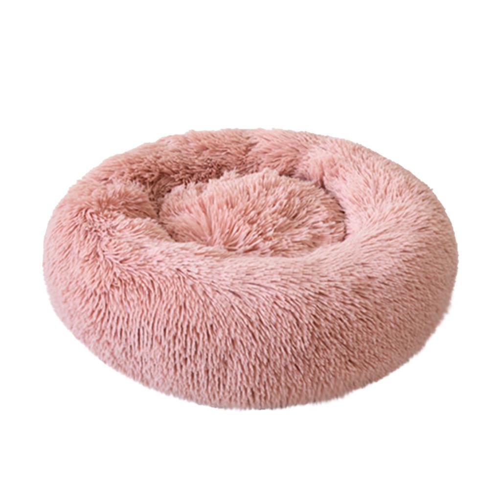 Pet Dog Cat Bed Donut Cuddler Round Kennel