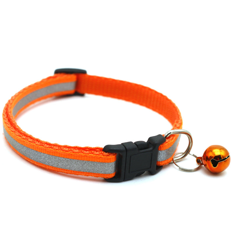 Reflective Patch Cat Dog Collar Bell