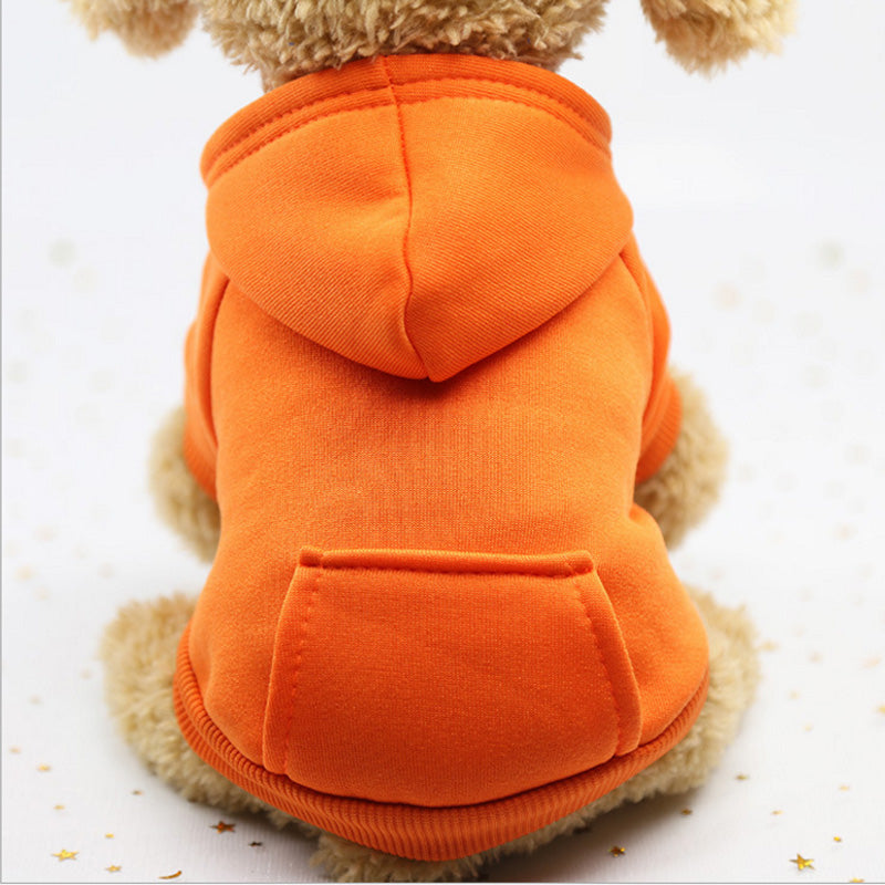 Dogs Hooded Sweater Coat