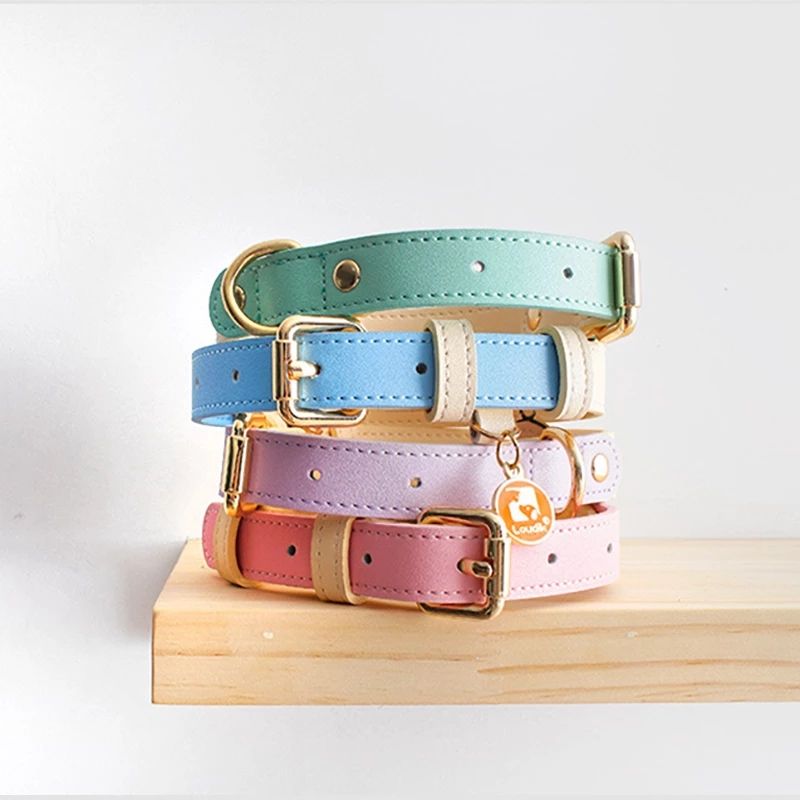 Leather Pet Dog Cat Collar