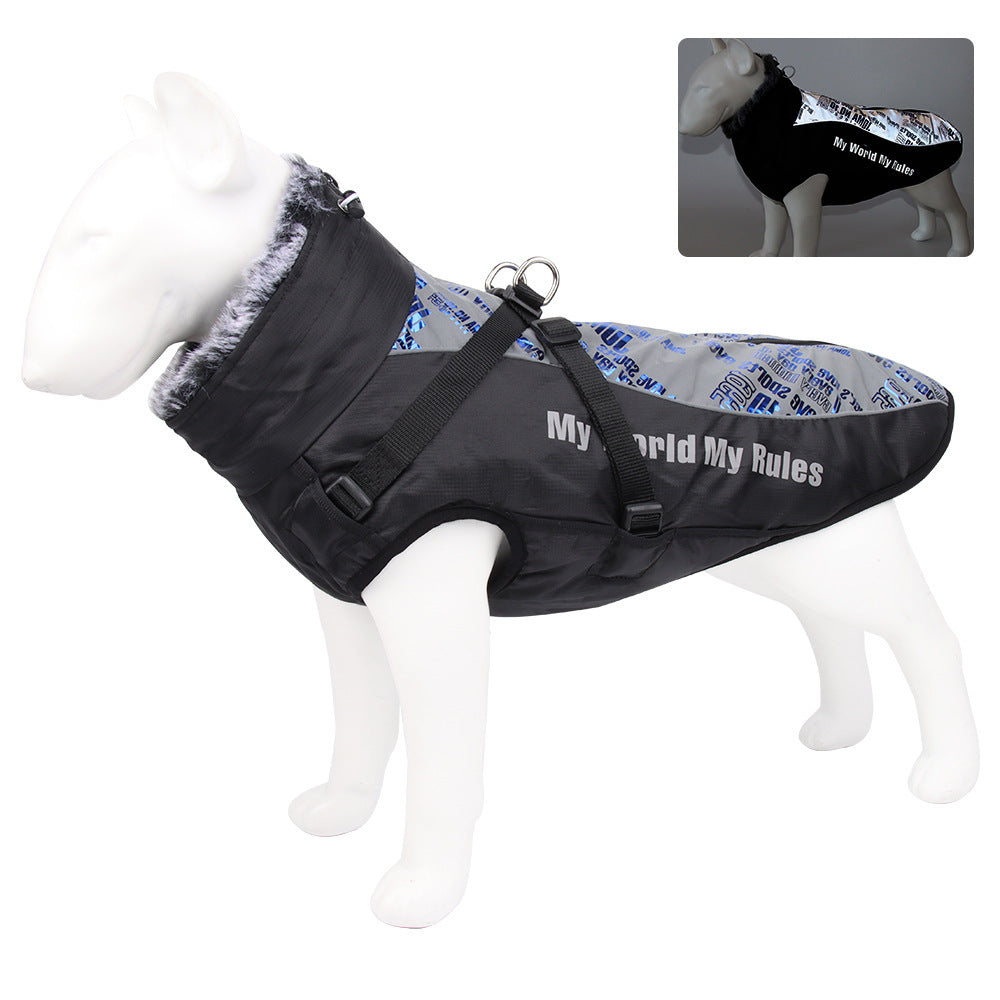 Large Reflective Dog Jacket