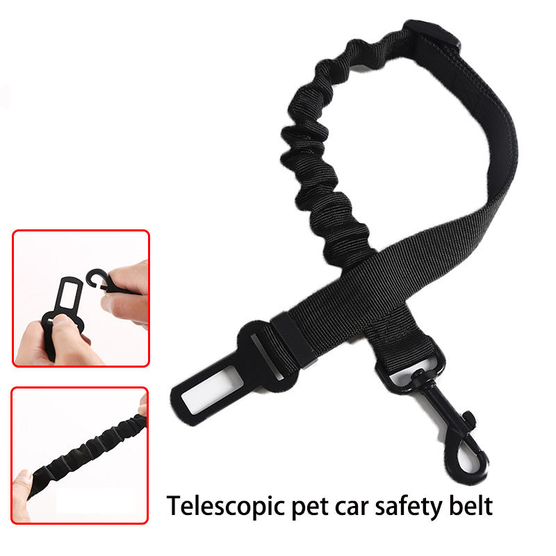 Elastic Retractable Pet Car Seat Belt