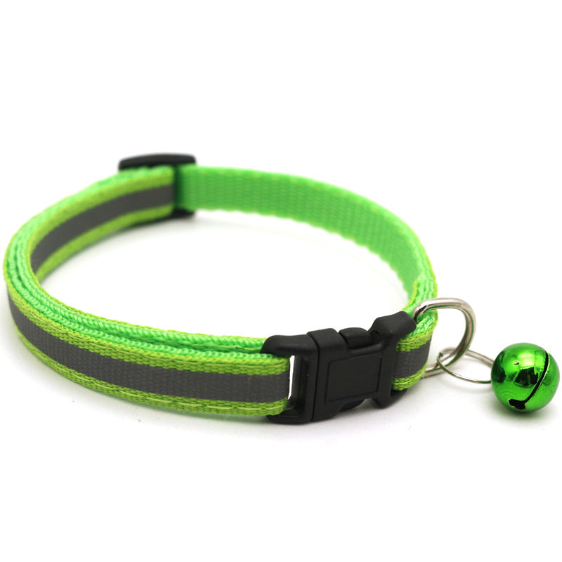 Reflective Patch Cat Dog Collar Bell