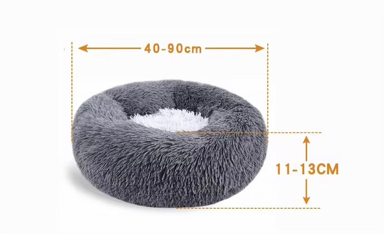 Round Pet Cat Dog Kennel Bed