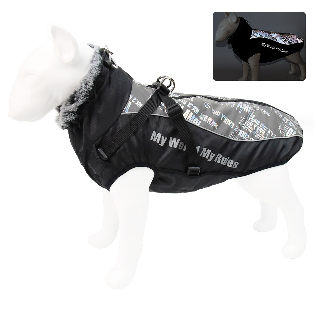 Large Reflective Dog Jacket