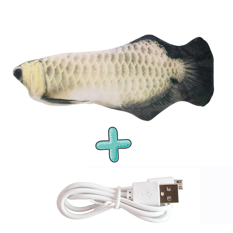 Interactive Electric Floppy Fish Cat Toy