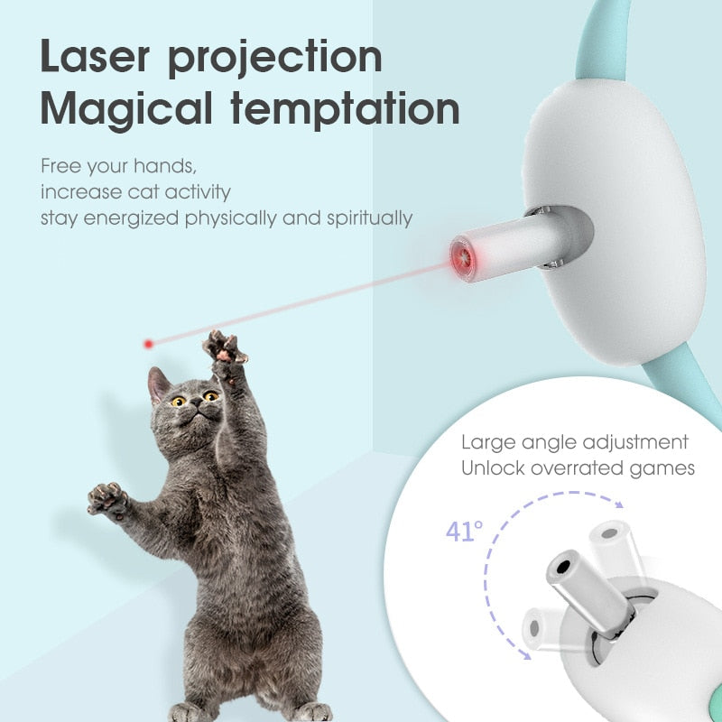 Laser Teasing Cat Collar USB Charging Toy