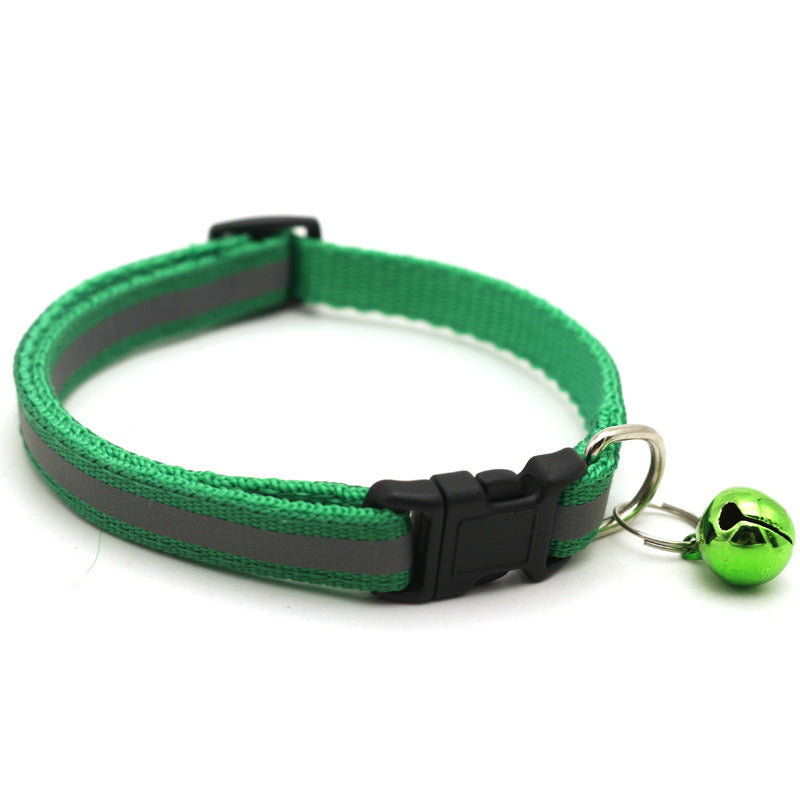 Reflective Patch Cat Dog Collar Bell