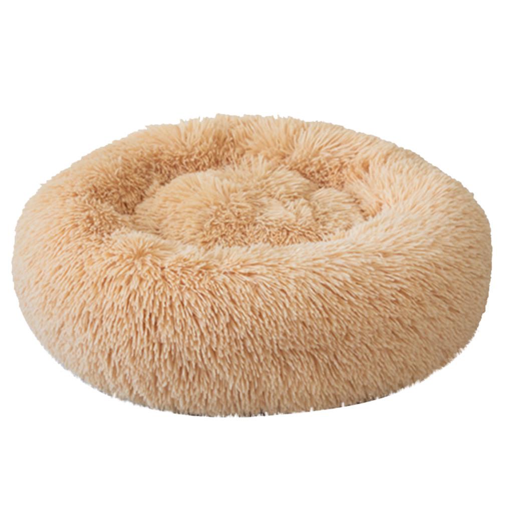 Pet Dog Cat Bed Donut Cuddler Round Kennel