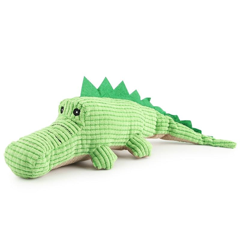 Green Plush Dog Cat Toy