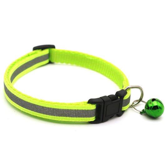 Reflective Patch Cat Dog Collar Bell