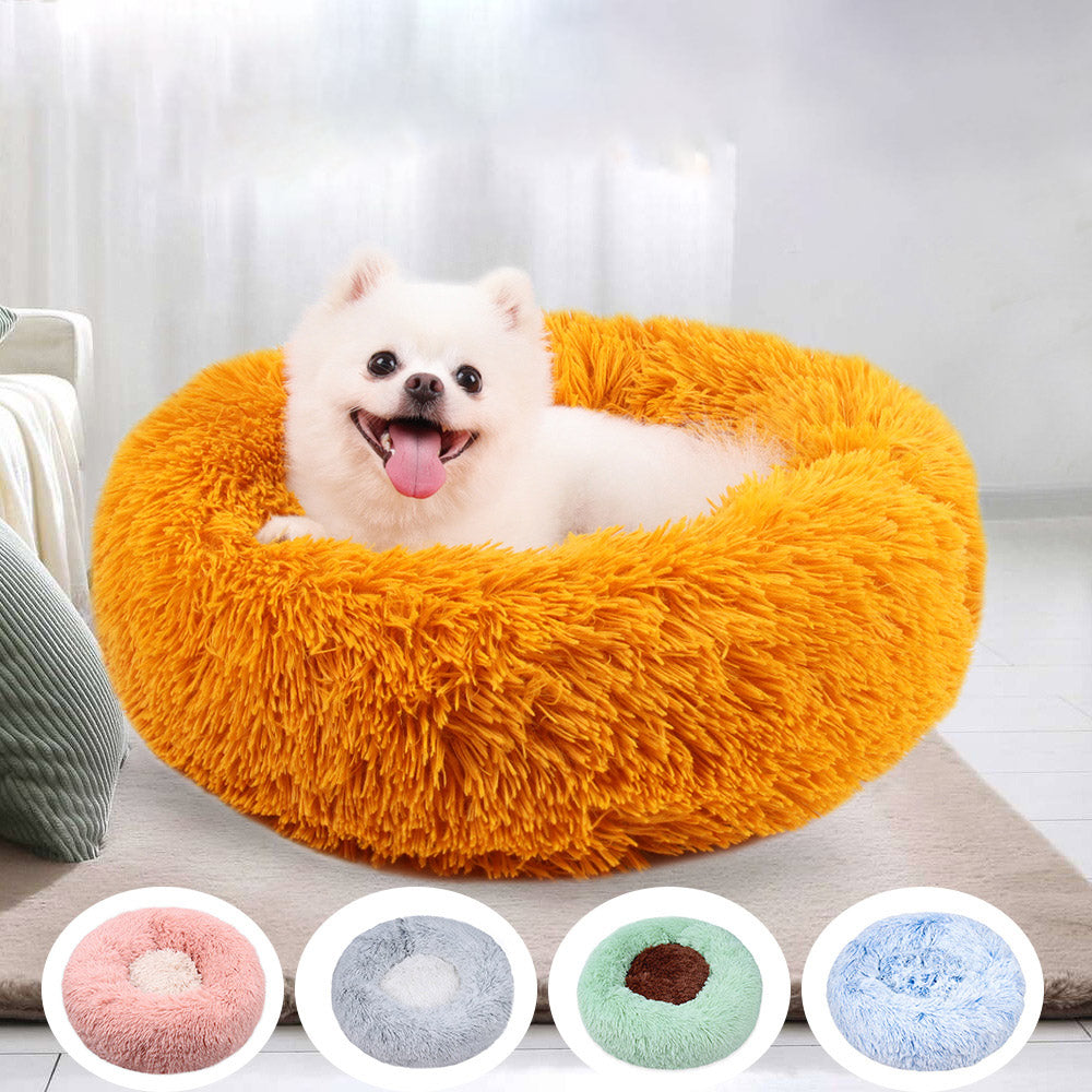 Round Pet Cat Dog Kennel Bed