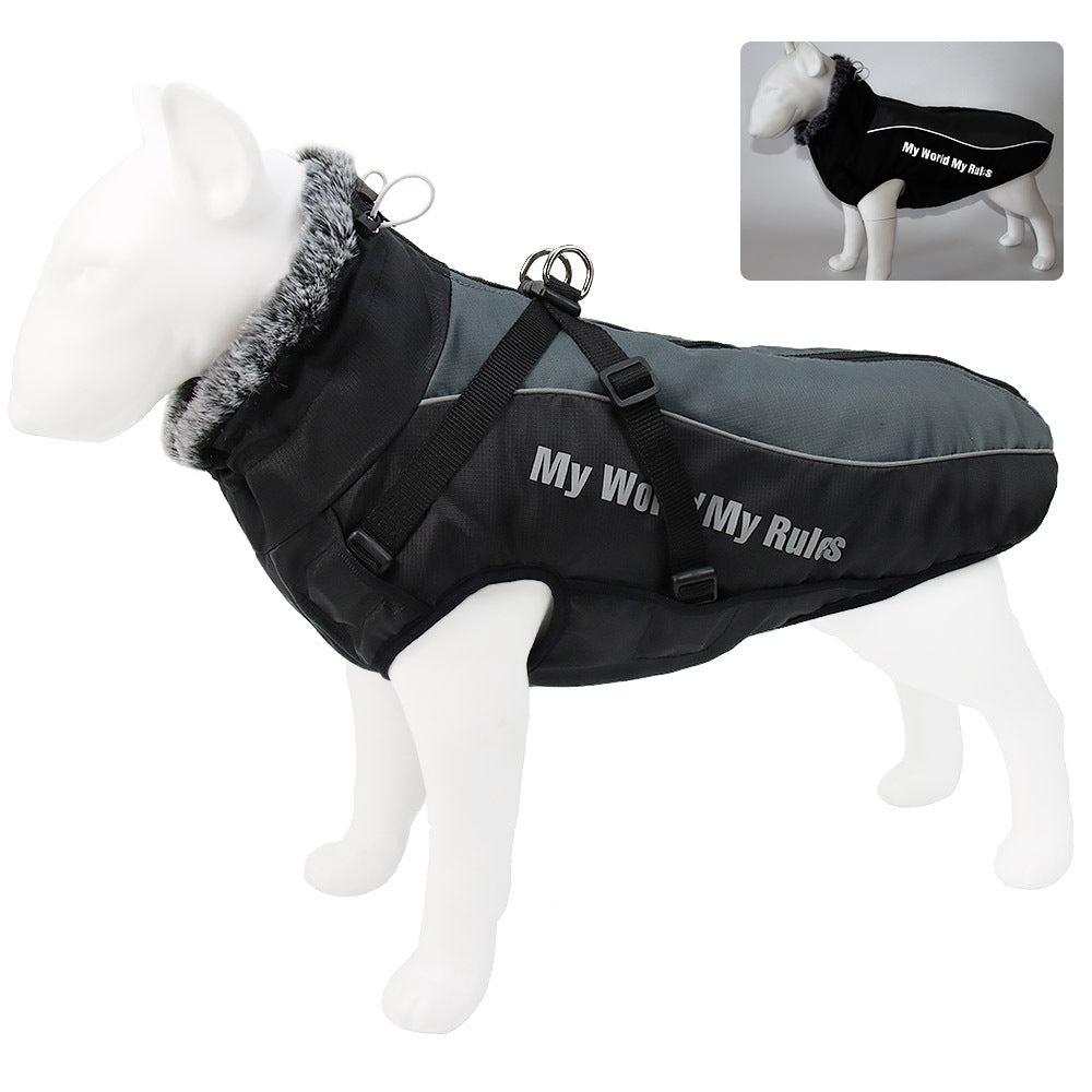 Large Reflective Dog Jacket