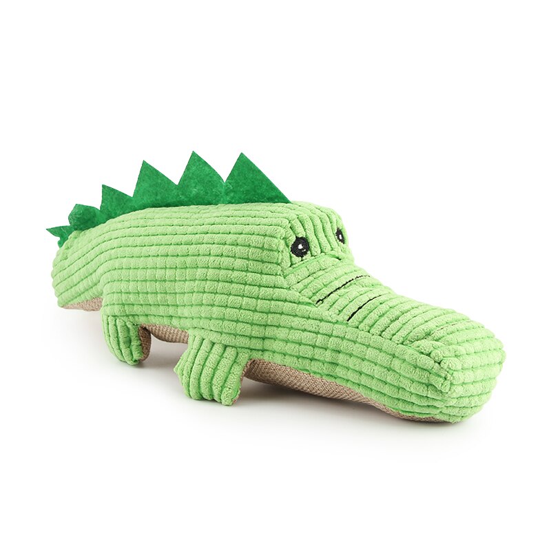 Green Plush Dog Cat Toy