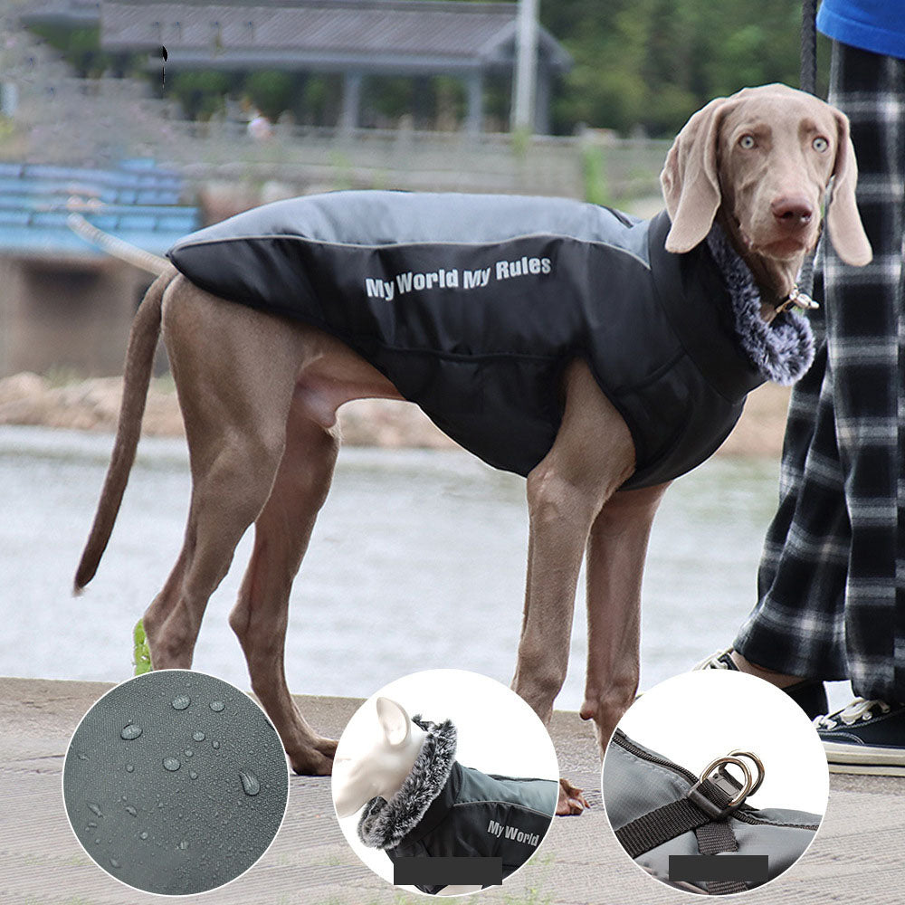 Large Reflective Dog Jacket