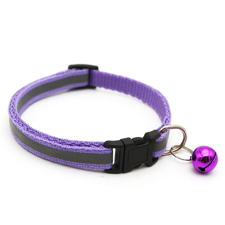 Reflective Patch Cat Dog Collar Bell