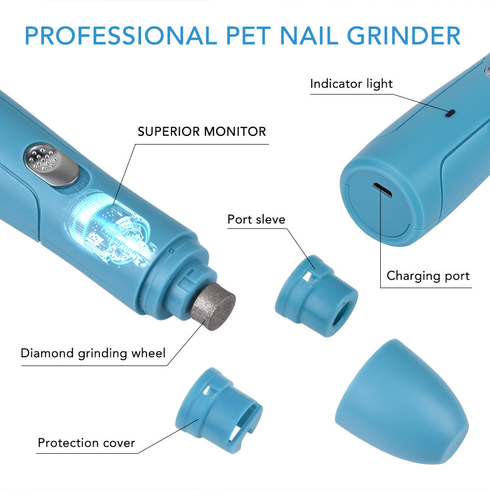 USB Rechargeable Pet Nail Grinder Set