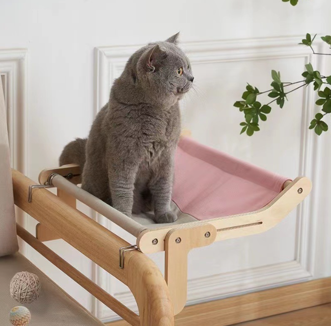 cat hammock balcony hanging