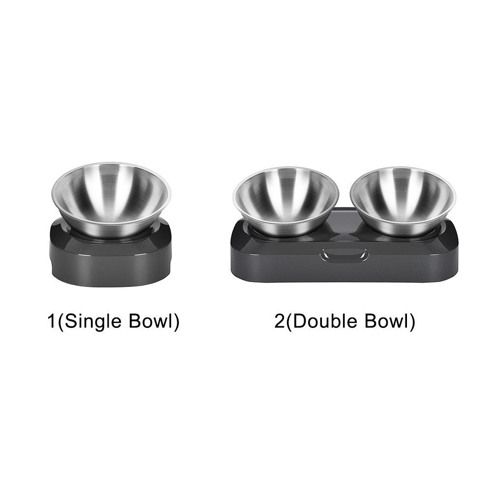 Pet Dog Cat Stainless Steel Bowl Feeder