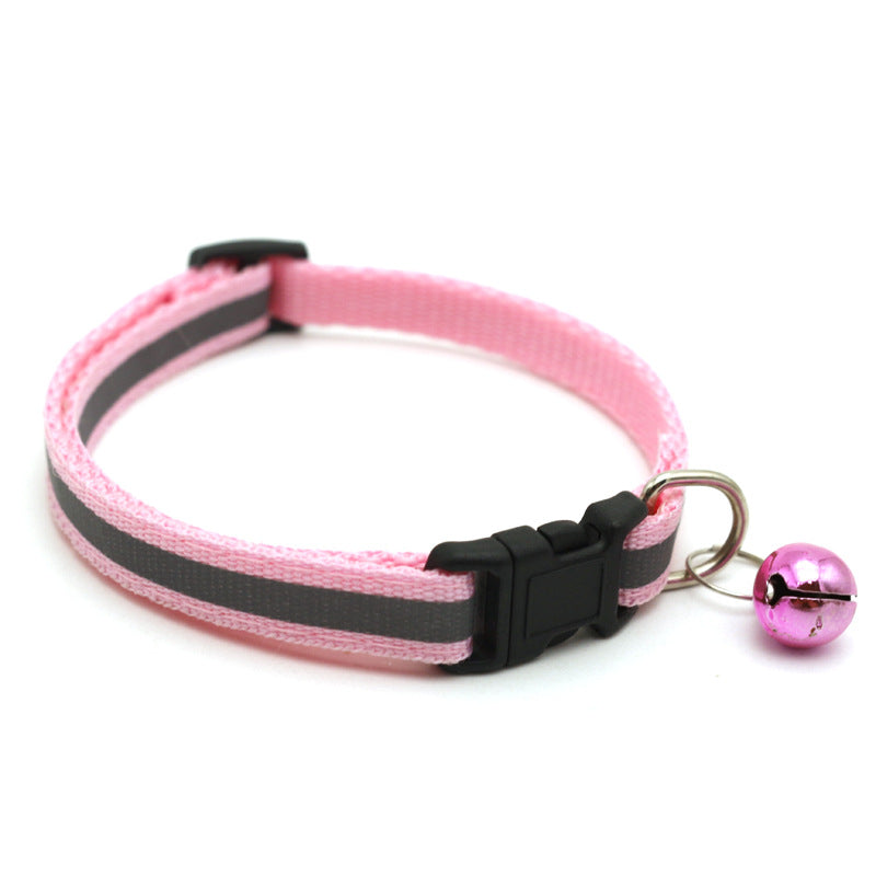 Reflective Patch Cat Dog Collar Bell