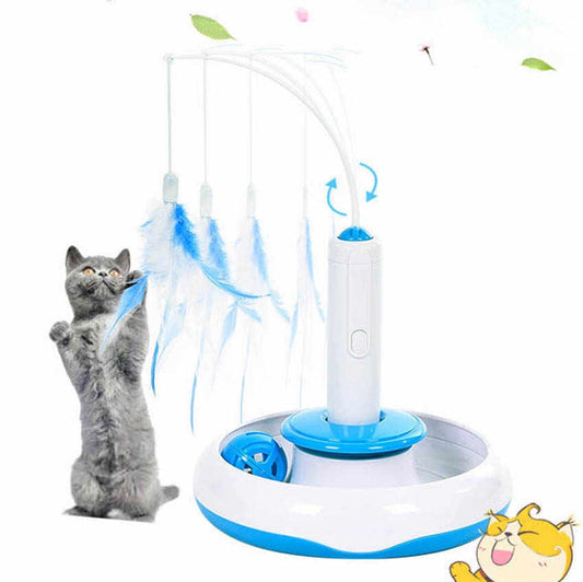 Interactive Feather Teaser Cat Toy