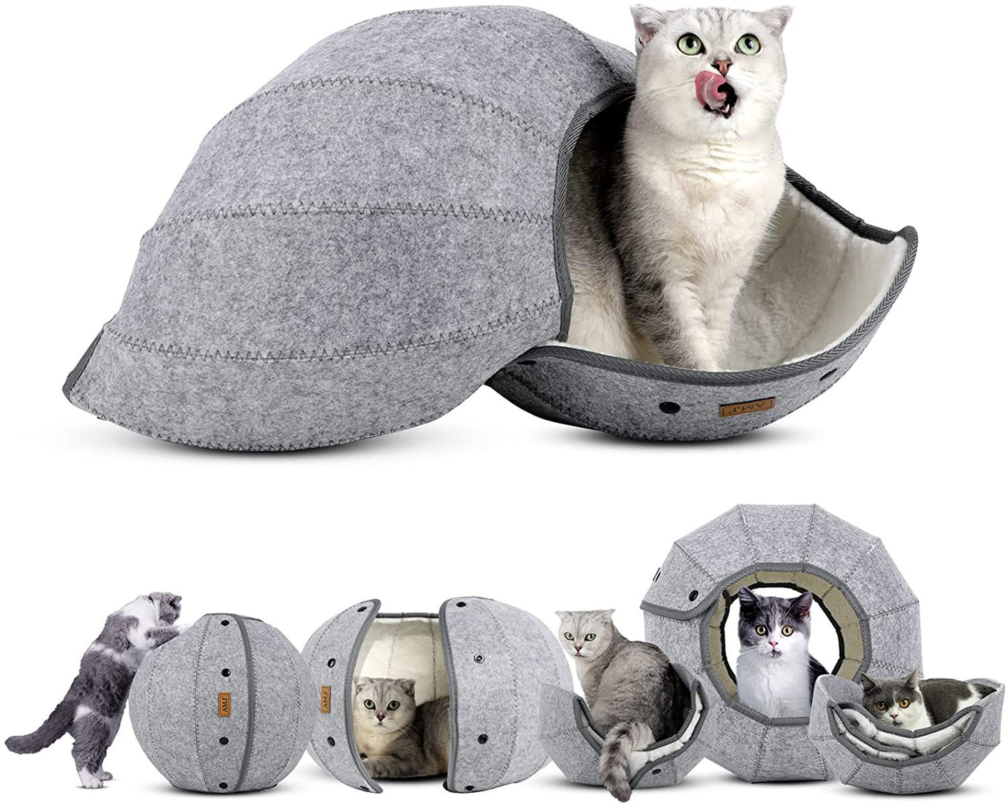 Foldable Breathable Pet Bed Cat Kennel Cave Tunnel