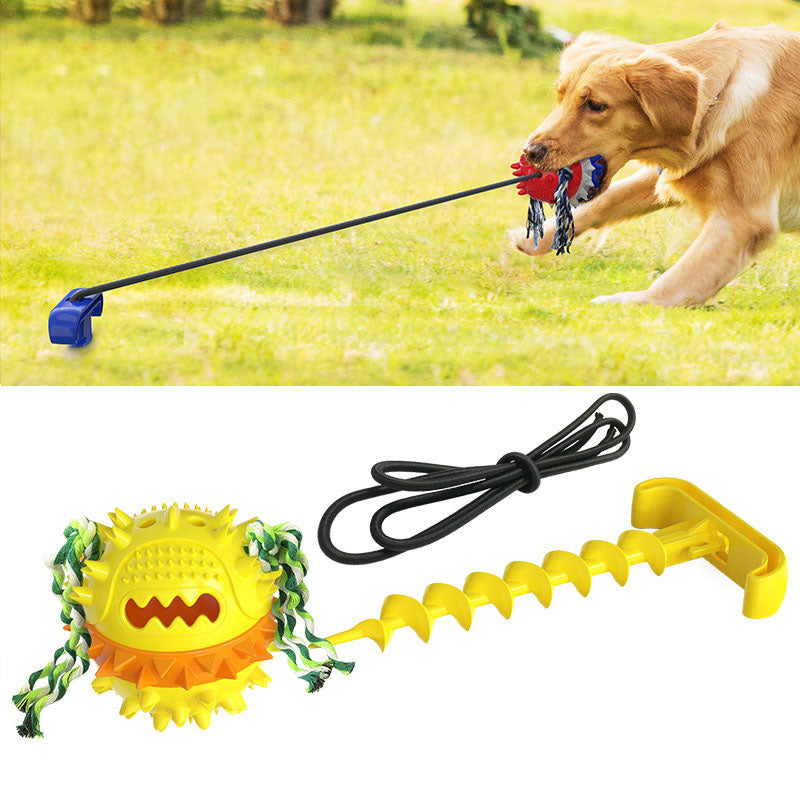 Outdoor Dog Toy Rope Ball for Molar Health