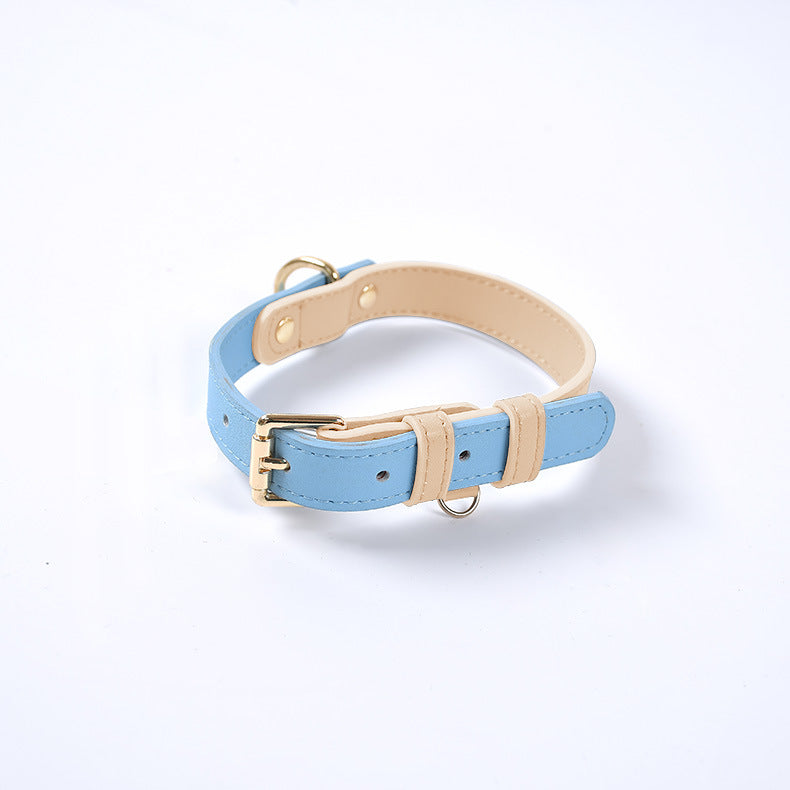 Leather Pet Dog Cat Collar