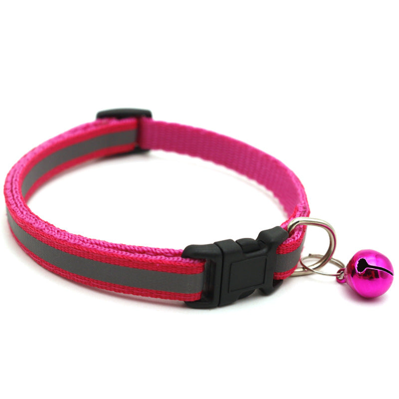 Reflective Patch Cat Dog Collar Bell