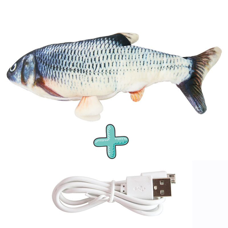 Interactive Electric Floppy Fish Cat Toy