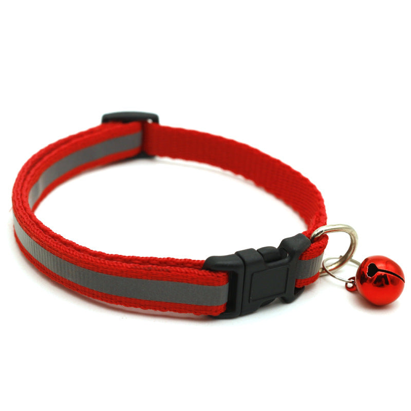 Reflective Patch Cat Dog Collar Bell