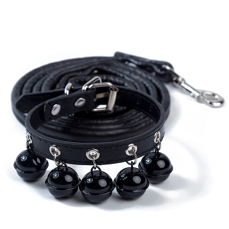 Bells Collar Pet Dog + Rope