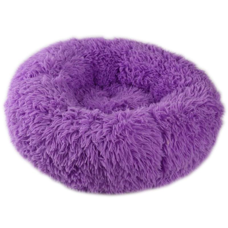 Pet Dog Cat Bed Donut Cuddler Round Kennel